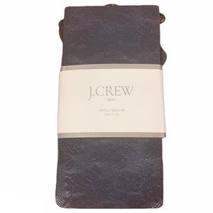 🌿 3/$20 J. Crew • Blue Floral Lace Tights